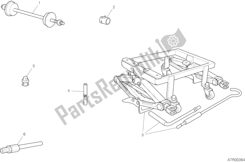 Tutte le parti per il Strumenti Di Servizio Di Officina, Telaio del Ducati Monster 797 Plus 2018